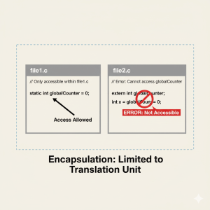 C'de const ve static